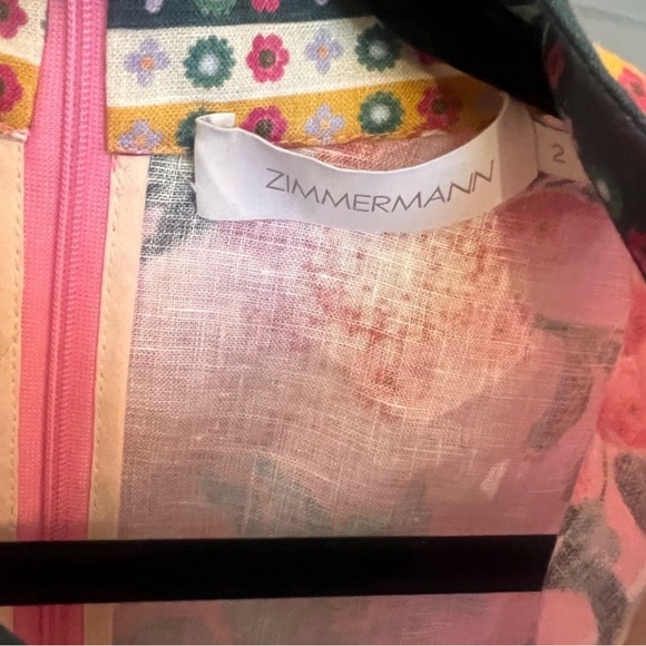Zimmermann Ginger Buttoned Mini Dress | AU Size 2 - Picture 4 of 13